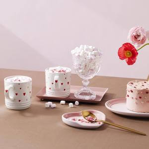 Le Creuset Stoneware Mug 350ml Heart Decal